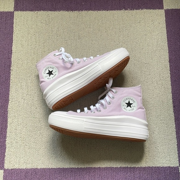 Converse CTAS Move Hi 'Pale Amethyst' Women's Platform Sneakers 572722C NWOT - Picture 2 of 8